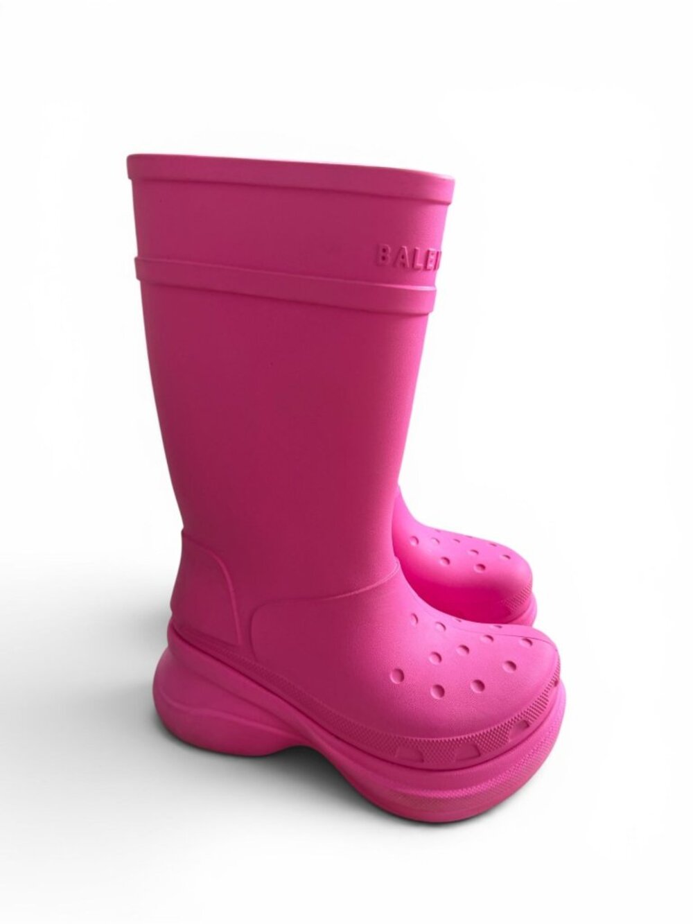 BALENCIAGA x Crocs Pink Platform Boots Size 36 / US 6